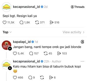 Akun brand yang muncul di Threads